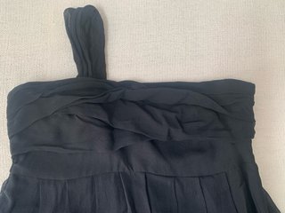 Vestido gasa Mango T/38 Negro