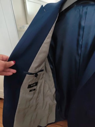 Traje de chico azul