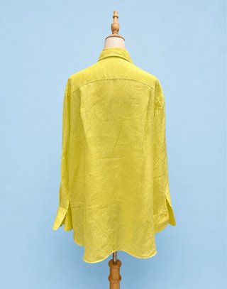 Blusa Zara Linho Amarela