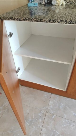 Mueble de cocina madera y piedra