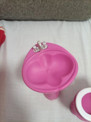 Lavabo y Wáter Rosa Muñecas tipo Barbie