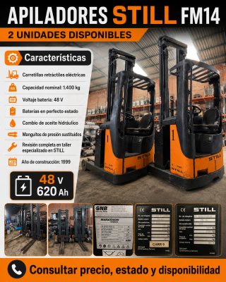 Carretilla retráctil STILL FM14 (2 unidades)