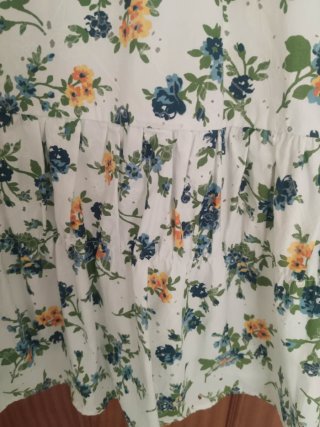 Vestido Zara floral blanco