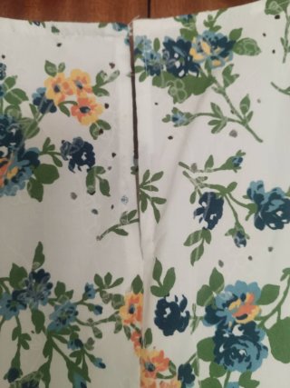 Vestido Zara floral blanco