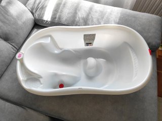Bañera bebé OKBABY blanca
