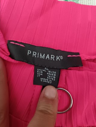 Top manga larga rosa con cremallera