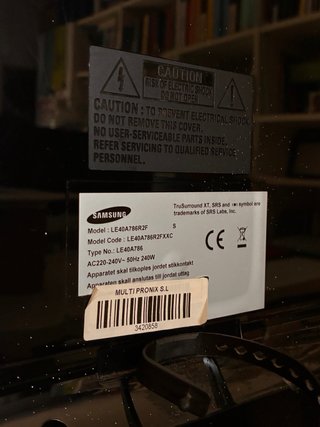 Televisor Samsung Negro 40’
