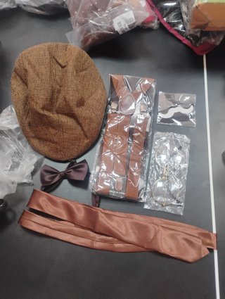 Conjunto Disfraz Gatsby Hombre 8 Piezas