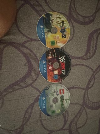 3 Videojuegos PS4: Dragon Ball Z, WWE 2K17, Lego