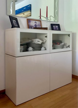 Conjunto salón - Mueble TV + vitrinas + aparador
