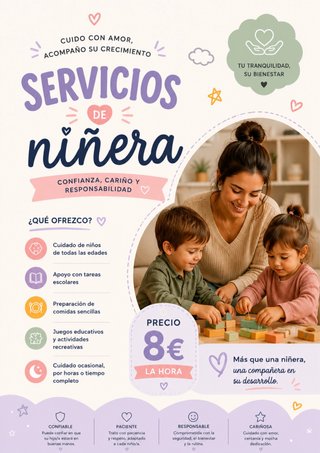 ¿Necesitas una niñera de confianza?