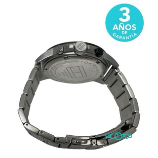 Reloj Tommy Hilfiger Negro y Plateado