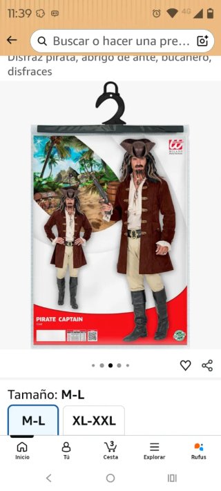 Costume da Pirata W WIDMANN MILANO Taglia Unica