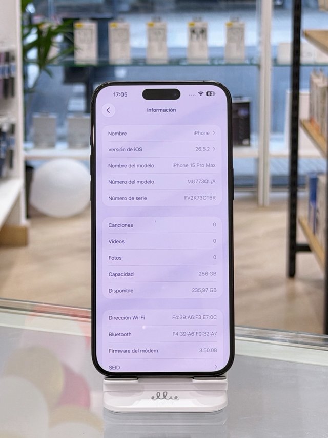iPhone 15 Pro Max 256GB Negro · MUY BUEN ESTADO