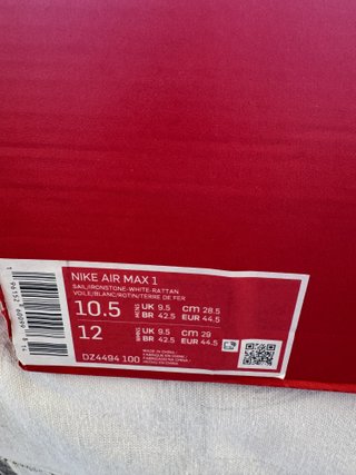 Nike Air Max 1 Sail/Ironstone 44.5