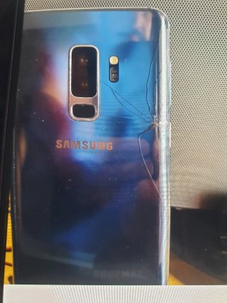 Samsung S9+ negro + carg inalambrico+cascos JVC