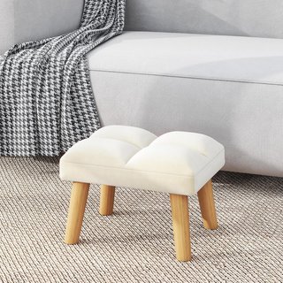 Reposapiés / Taburete Otomano Beige