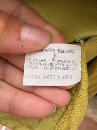 Chaqueta GENFINS Beige y Amarilla Talla L