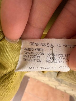 Chaqueta GENFINS Beige y Amarilla Talla L