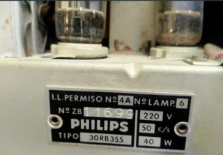Radio Philips Antigua Baquelita - Funciona 125V