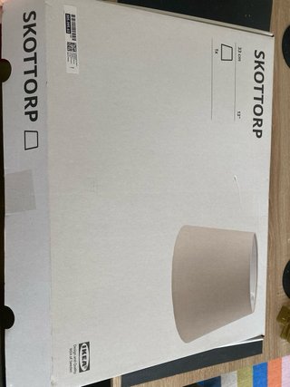 Tulipa Lámpara SKOTTORP IKEA 33cm Gris Claro