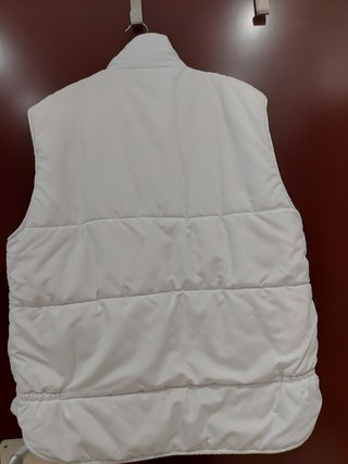 Chaleco acolchado mujer blanco T.M