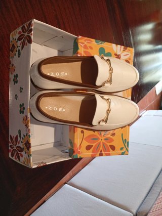 Mocasines Italianos Piel Blancos