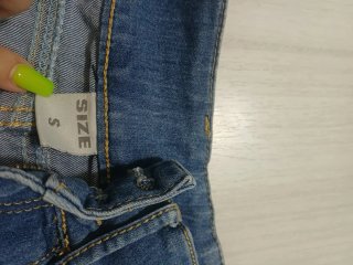 Gonna jeans blu