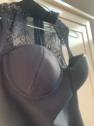 Vestido cóctel negro talla XS