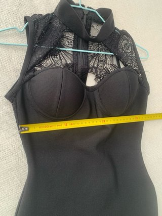 Vestido cóctel negro talla XS