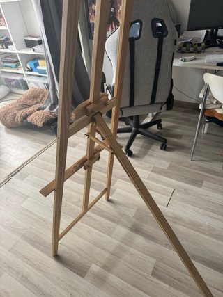 Caballete de madera para pintar