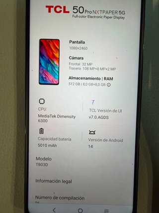 Teléfono TCL T803D Negro