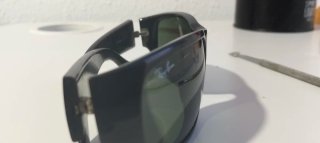 Gafas Ray-Ban negras lentes verdes