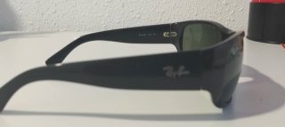Gafas Ray-Ban negras lentes verdes