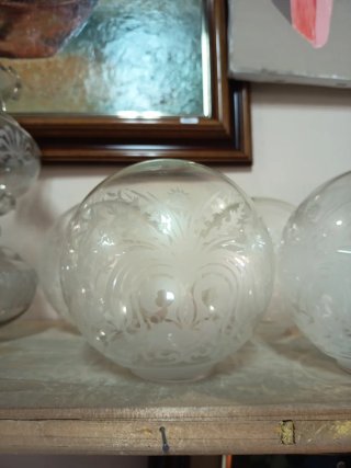Tulipas de cristal decorada
