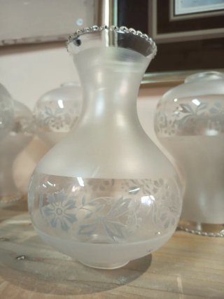 Tulipas de cristal decorada