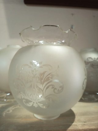Tulipas de cristal decorada