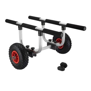 Carro de transporte para kayak canoa de aluminio 9