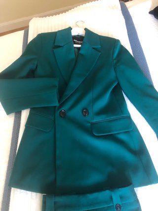 Traje de chaqueta Pull&Bear verde