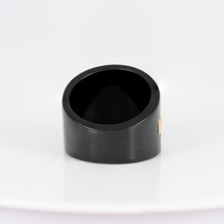 Anillo Tous de Resina Negra y Oro