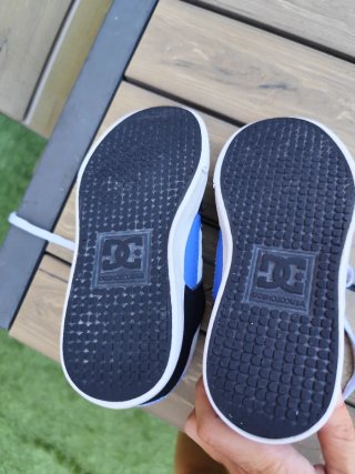 Zapatillas DC Shoes niño azul y blanco talla 29