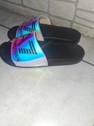 Ciabatte Emporio Armani iridescenti