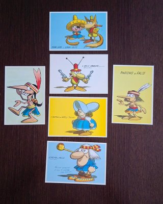 Raro Set 6 Cartoline Jacovitti Club 1996 Ed. Lim