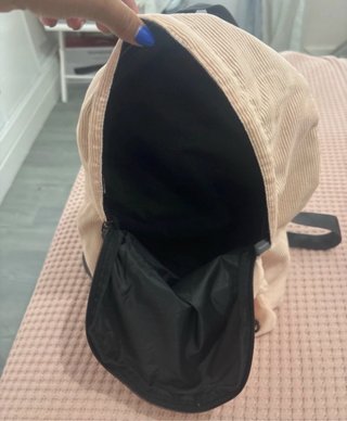 Mochila rosa de pana