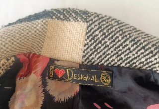 Abrigo Desigual vintage patchwork mujer – Talla 36