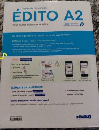 Édito A2 méthode de français. Livre + Cahier