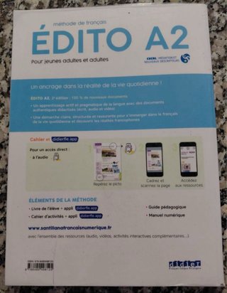 Édito A2 méthode de français. Livre + Cahier