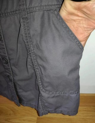 Vestido camisero estilo militar