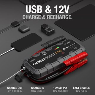 NOCO GB150 Arrancador Batería Litio 12V 3000A