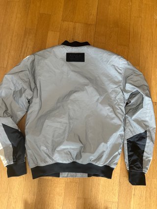 Chaqueta NASA Hombre Gris y Blanca